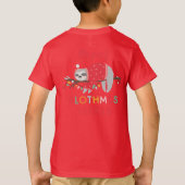 Helder leuk luiaard kerst t-shirt (Achterkant)