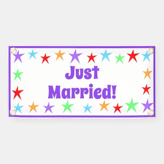 Helder leuk net getrouwd banner (Horizontaal)