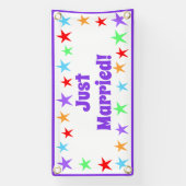 Helder leuk net getrouwd banner (Verticaal)