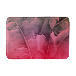 Helder leuk roze tropische zomer palmbladeren badmat