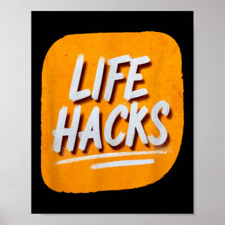 Helder leven hacks kostuum voor volwassenen en kin poster