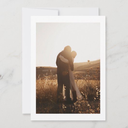 Helder, levendig herfst bloem waterverf foto bruil kaart (Achterkant)