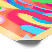 Helder levendig kleurenpatroon perfect poster (Hoek)