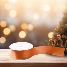 Helder levendig Oranje satijnen lint