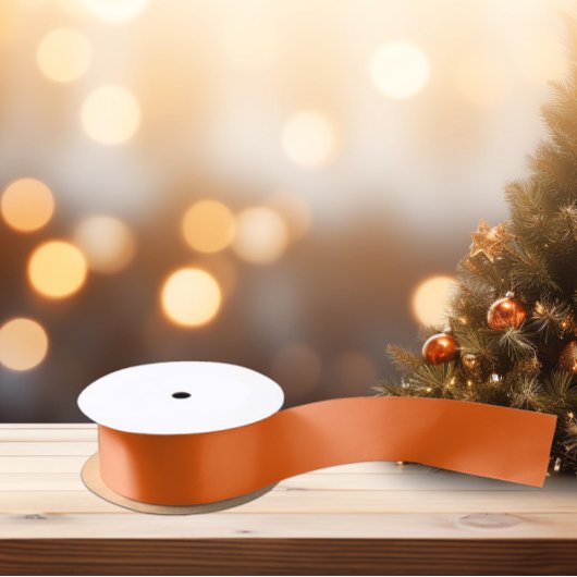 Helder levendig Oranje satijnen lint