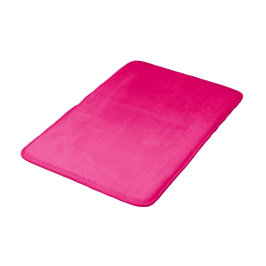 Helder levendig roze effen kleur badmat