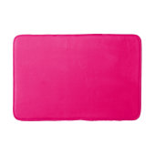 Helder levendig roze effen kleur badmat (Voorkant)