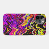 Helder levendig stralingspatroon Case-Mate iPhone case (Achterkant (horizontaal))