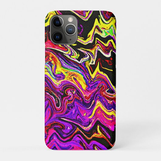 Helder levendig stralingspatroon Case-Mate iPhone case (Achterkant)