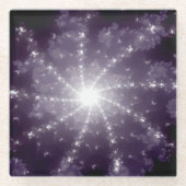 Helder licht aan het einde van de tunnel glazen onderzetter (Voorkant)