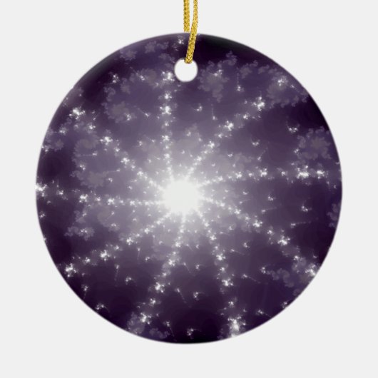 Helder licht aan het einde van de tunnel keramisch ornament (Voorkant)