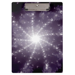 Helder licht aan het einde van de tunnel klembord