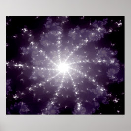 Helder licht aan het einde van de tunnel poster