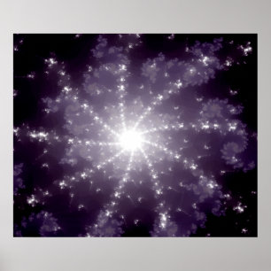 Helder licht aan het einde van de tunnel poster