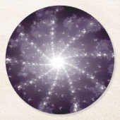 Helder licht aan het einde van de tunnel ronde kartonnen onderzetter (Voorkant)