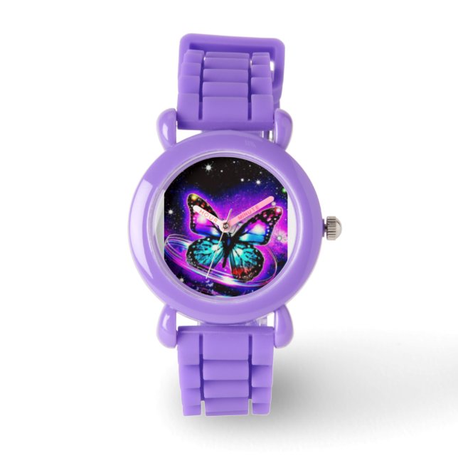 Helder licht Butterfly Watch Horloge (Voorkant)
