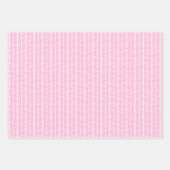 Helder Licht Donker Heet Roze Witte Zigzag Strepen Inpakpapier Vel (Voorkant 2)