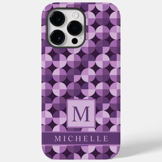  helder licht donker Paarse geometrisch Case-Mate iPhone Case (Achterkant)