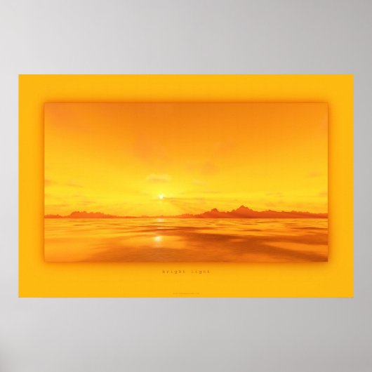 helder licht poster (Voorkant)