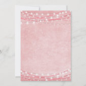 Helder licht - Weddenschap - Roze schaduwen Kaart (Achterkant)