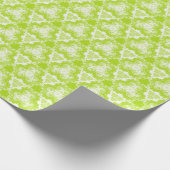 Helder Lime Groen Spiraal Patroon Cadeaupapier (Hoek)