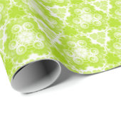 Helder Lime Groen Spiraal Patroon Cadeaupapier (Rol Hoek)
