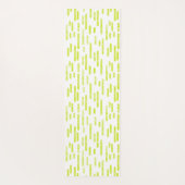 Helder Lime Groen/Witte Inky Roundlines Patroon Yogamat (Achterkant)