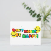 helder, maak je geen zorgen over een gelukkig gezi briefkaart (Staand voorkant)