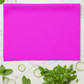 Helder Magenta Effen Kleur Theedoek (Gevouwen)