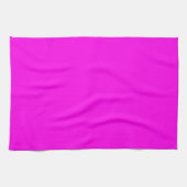 Helder Magenta Effen Kleur Theedoek (Horizontaal)