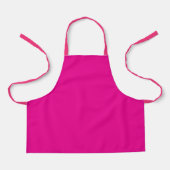 Helder magenta roze schort  (Voorkant)