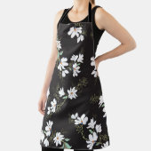 Helder Magnolia bloemennaadloos patroon Schort (Insitu)