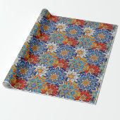 helder mandala cadeaupapier (Uitgerold)