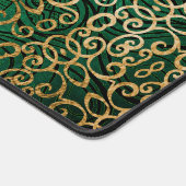 Helder Mandala Kunst Zen Boho Groen En Goud Design Bureaumat (Hoek)