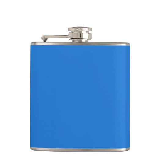 Helder marineblauw (effen kleur) heupfles (Voorkant)