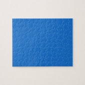 Helder marineblauw (effen kleur) legpuzzel (Horizontaal)