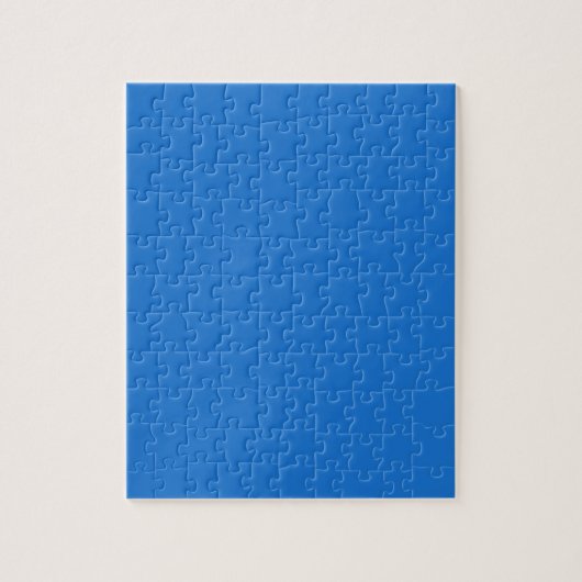 Helder marineblauw (effen kleur) legpuzzel (Verticaal)