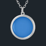 Helder marineblauw (effen kleur) zilver vergulden ketting<br><div class="desc">Helder marineblauw (effen kleur)</div>