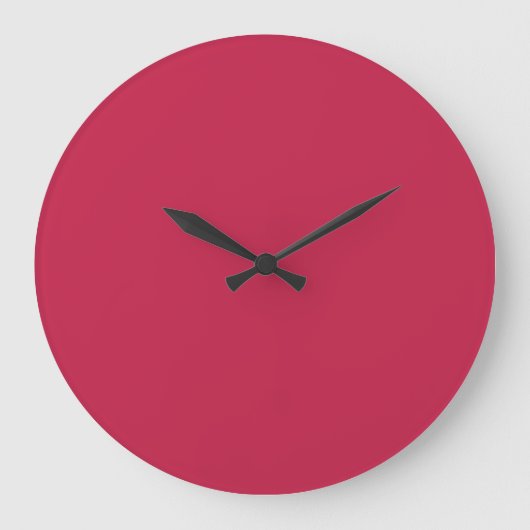 Helder maroon (effen kleur)  grote klok (Voorkant)