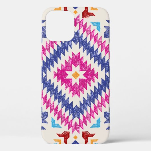 Helder met de hand getekend stamontwerp element. Case-Mate iPhone case (Achterkant)