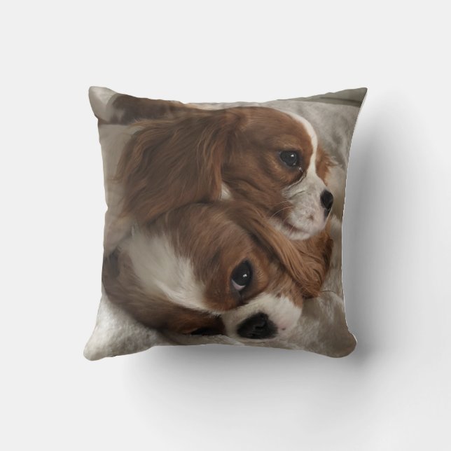 helder middelblauw kussen (Achterkant)