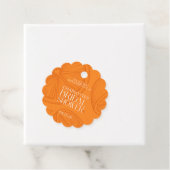 Helder Minimalistisch Citrus Bruiloftsfeest Bedankjes Labels (In situ)