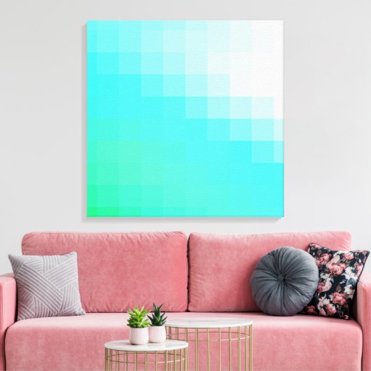 Helder minimalistisch ontwerp canvas afdruk (Insitu (Woonkamer))