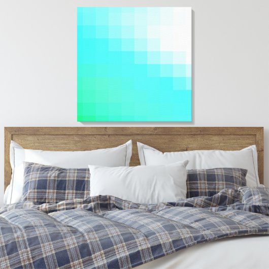 Helder minimalistisch ontwerp canvas afdruk (Insitu (Slaapkamer))