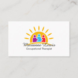 Helder modern bedrijfs-therapeutische autisme-Logo Visitekaartje