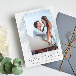 Helder & Modern Flat Save The Date Kaart