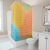 HELDER MODERN KLEURRIJK ABSTRACT DOUCHEGORDIJN (In situ)