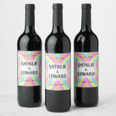 Helder modern Wijnlabel Wijn Etiket (Flessen)