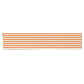 Helder moderne oranje gestreepte tafelloper decora (Horizontaal)