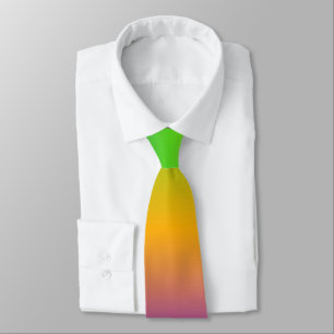 Helder Moderne Stijl Regenboog Ombre Stropdas